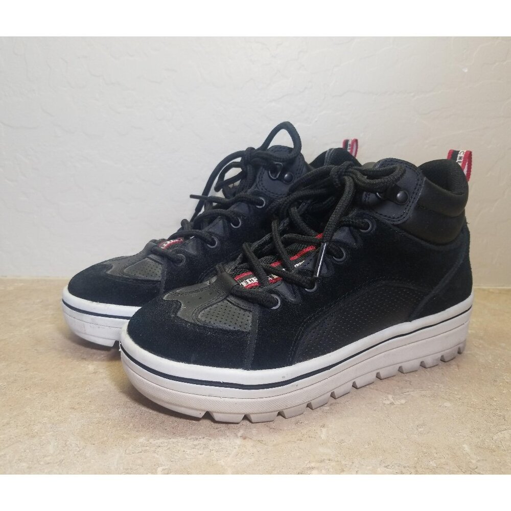 US Size 5.5 Women's Skechers Street cleats Funkshion Sneakers 74126/BLK Black